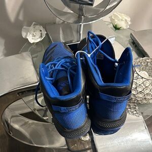 Men duel  blue black basketball shoes